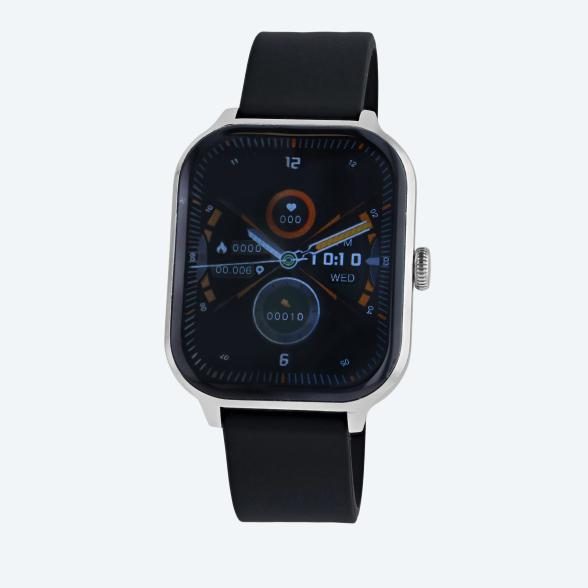 TimeTech Smartwatch, silber, Silikonband