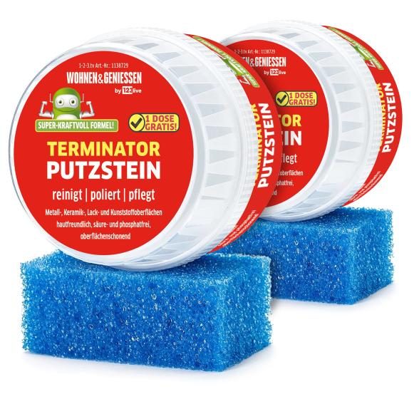 W&G Putzstein Titan Terminator 2x500g mit Schwamm