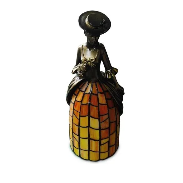 Tiffanystillampe Dame Barock