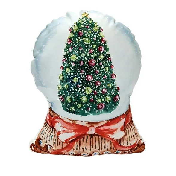 LED-Kissen Schneekugelform