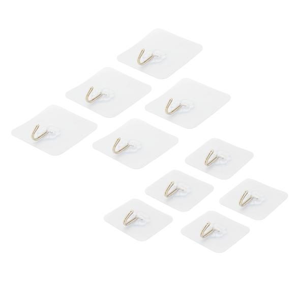 starke Klebehaken 10er Set