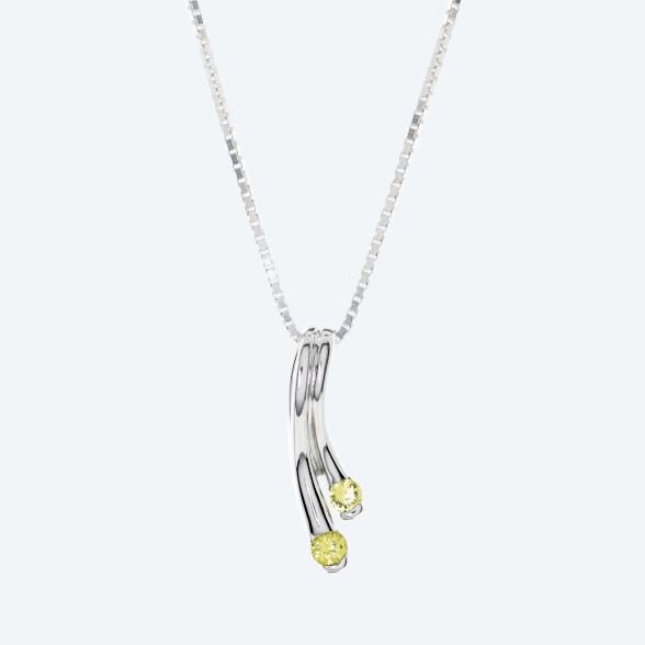 Anhänger mit Kette 925 rhodiniert Pallavin