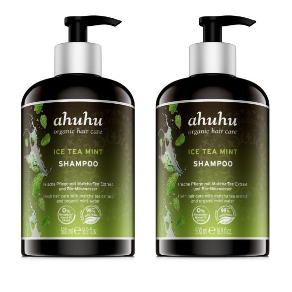 ahuhu Ice Tea Mint Shampoo DUO 2 x 500ml