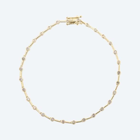 Armband 375 Gelbgold Brillanten
