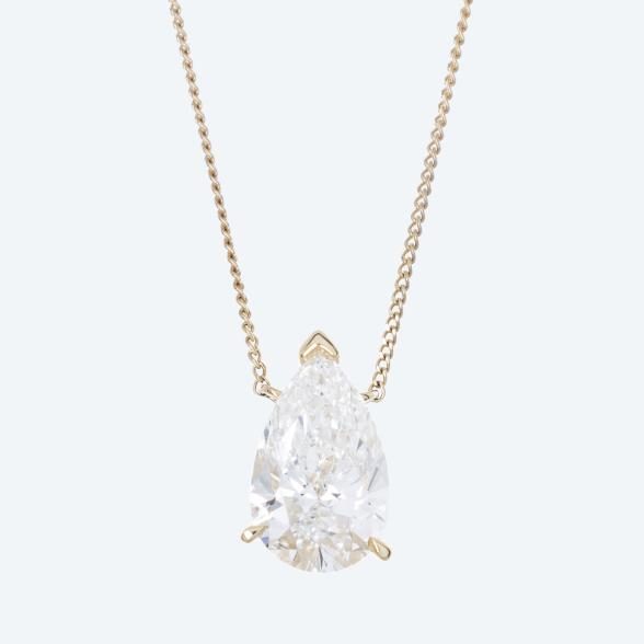 LG Mittelteil-Collier 375 Gelbgold Diamant