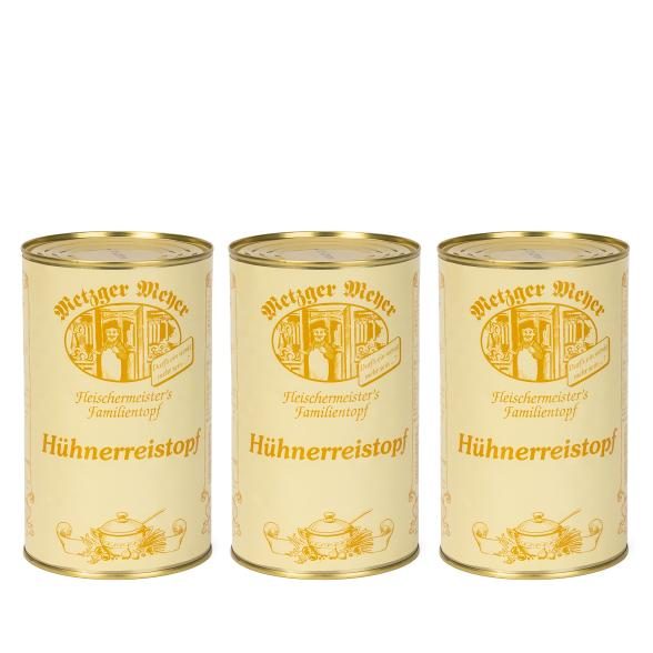 Metzger Meyer Hühnerreistopf 3er Set