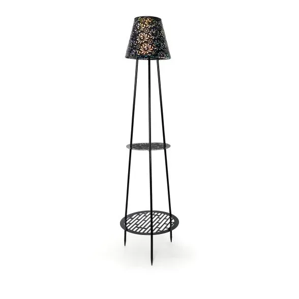 Outdoor-Solarlampe mit Tisch