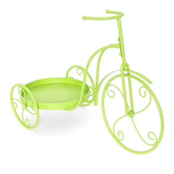 Blumentreppe Fahrradform grün
