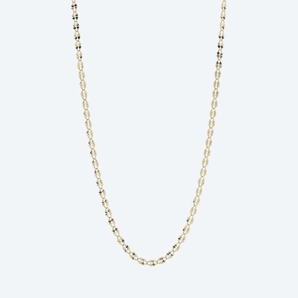 Plättchenkette 585 Gelbgold ca. 50 cm