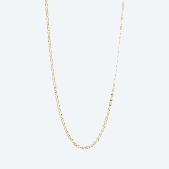 Plättchenkette 585 Gelbgold ca. 45 cm
