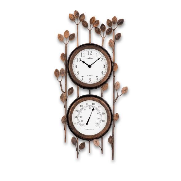 Atlanta Wanduhr, Quarz, Temperaturanzeige