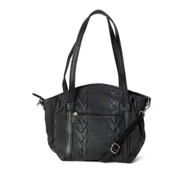 Luca Lorenzo Schultertasche schwarz