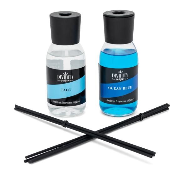 Divinity Raumduft Talc & Ocean blue 2x125ml