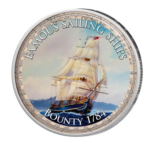 2 Euro Münze Segelschiff 