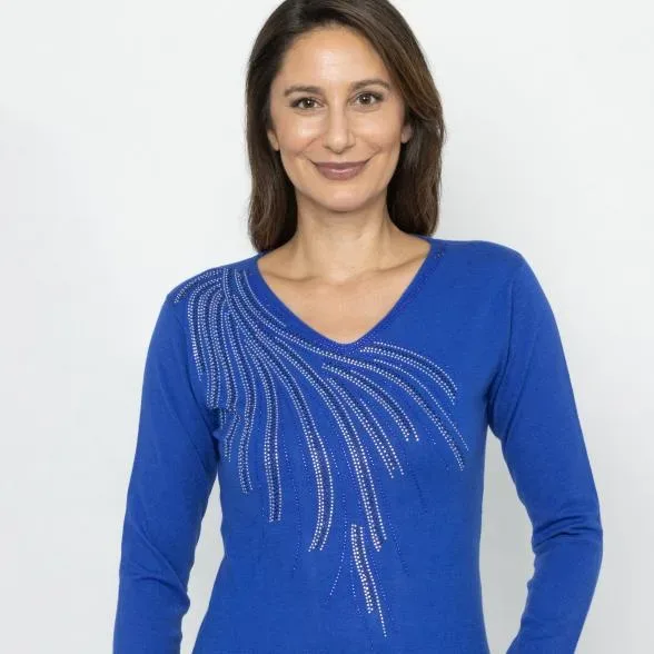 TRENDS by J. Leibfried Pullover royalblau