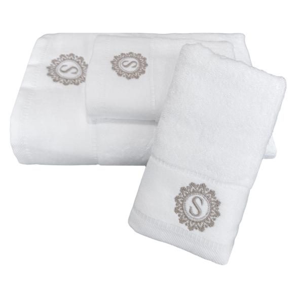 Premium Handtuchset 3tlg. weiß