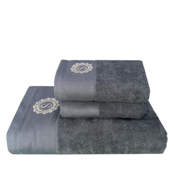 Premium Handtuchset 3tlg. grau