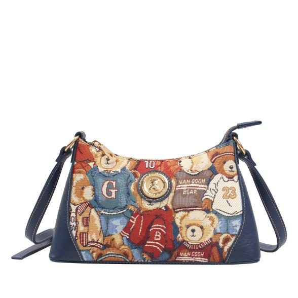 Henney Bear Umhängetasche blau/multicolor