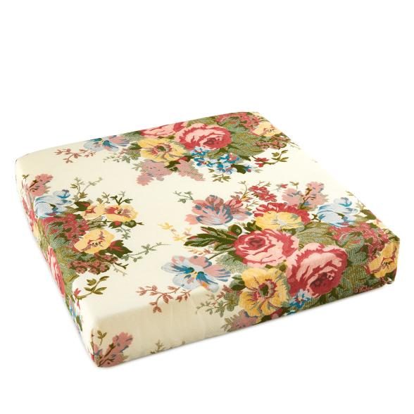 Sitzkissen mit Anti-Rutsch Rosendesign
