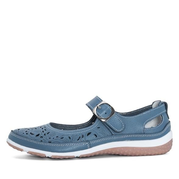 TOPWAY COMFORT Damenslipper blau