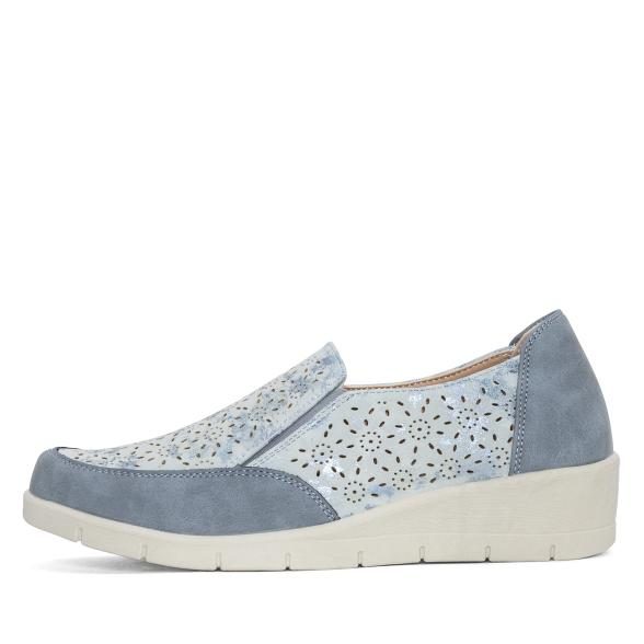 TOPWAY COMFORT Damenslipper blau