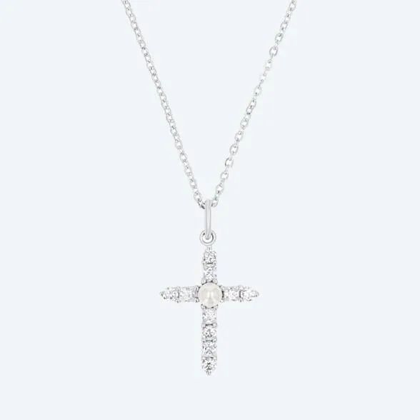 amor Kreuz-Anhänger mit Kette 925 Silber