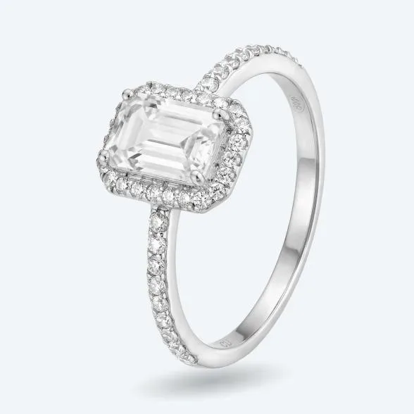 amor Ring 925 Silber rhodiniert Zirkonia