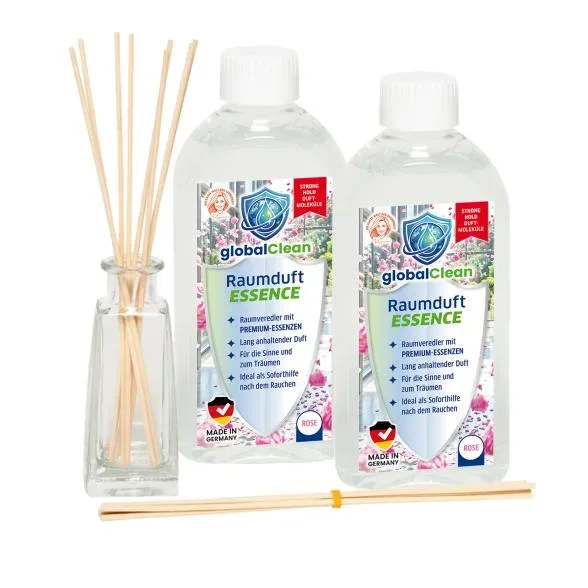 globalClean Raumduft ESSENCE 2 x 500ml Rose