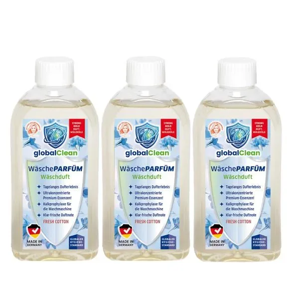 globalClean WäschePARFUM 3 x 500ml Fresh Cotton