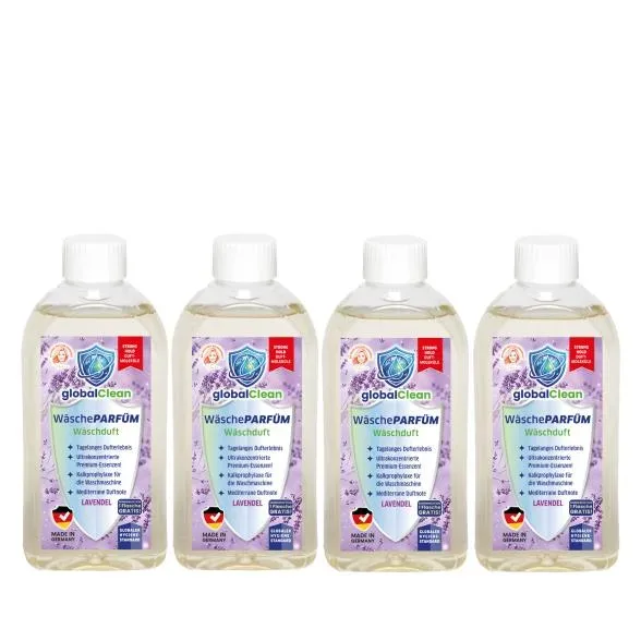 globalClean WäschePARFUM 4 x 500ml Lavendel