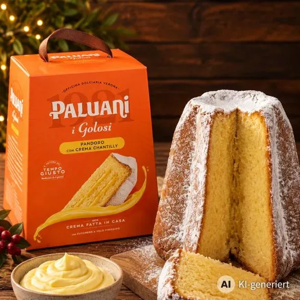 Pandoro mit Sahnencreme
