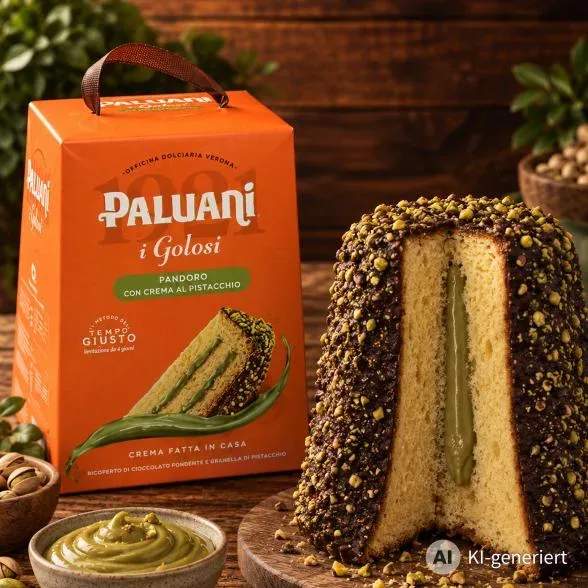 Pandoro mit Pistaziencreme