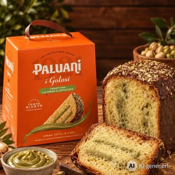 Panettone mit Pistaziencreme