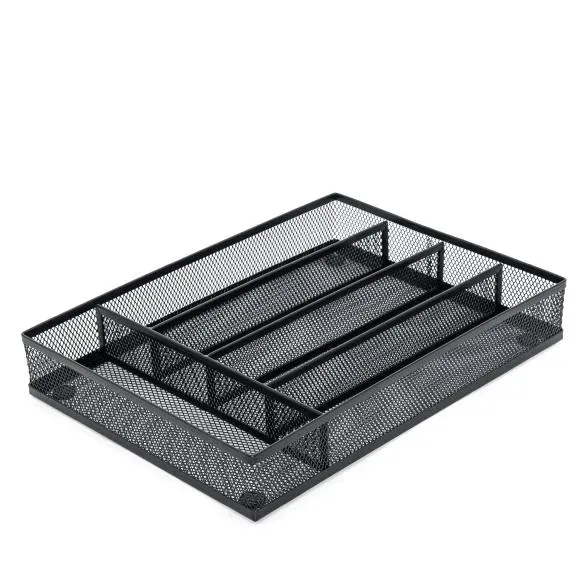 Relaxdays Besteckkasten Metall
