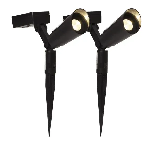 LED-Solar-Spotlight 2er Set
