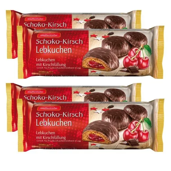 Lebkuchen 4er Set Schoko-Kirsch