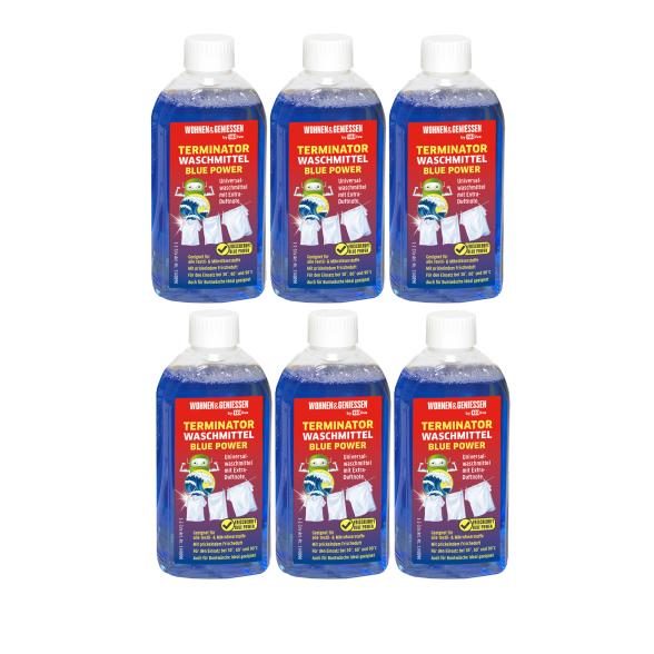 W&G 6x500ml Waschmittel Blue Power