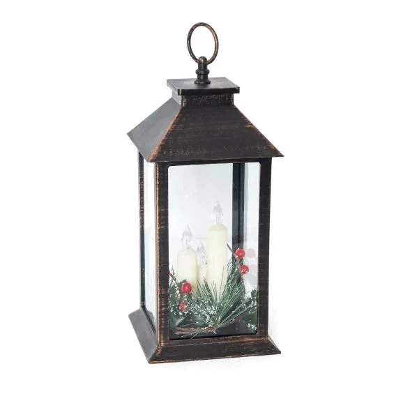 Outdoor-Laterne mit Kerzen
