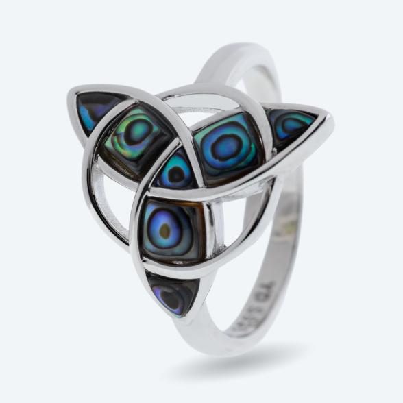 Christian Materne Ring 925 rhodiniert Abalone