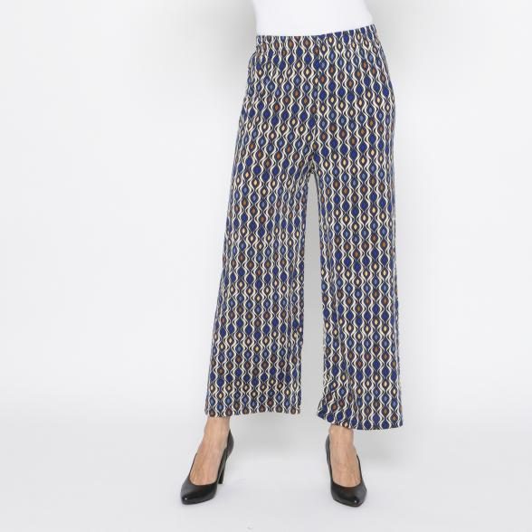 FASHION NEWS Damen-Hose Grafik navy/multicolor