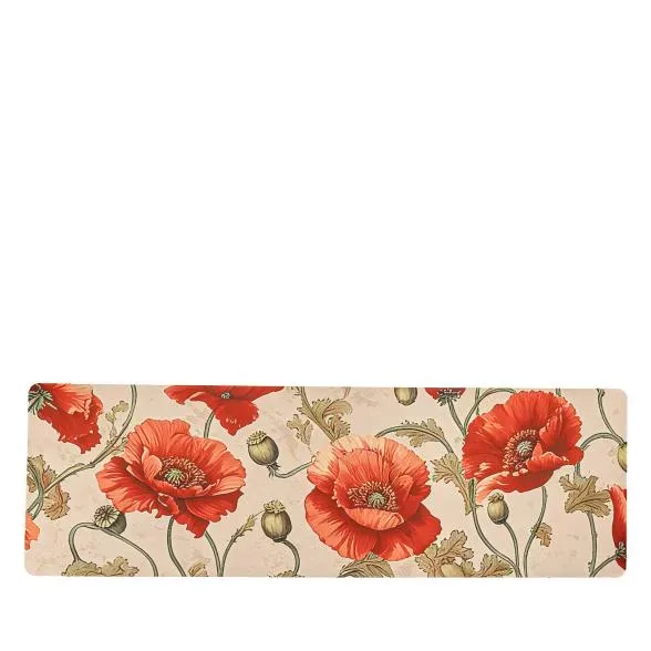 Teppichläufer in 3D-Optik Mohn 50x160cm