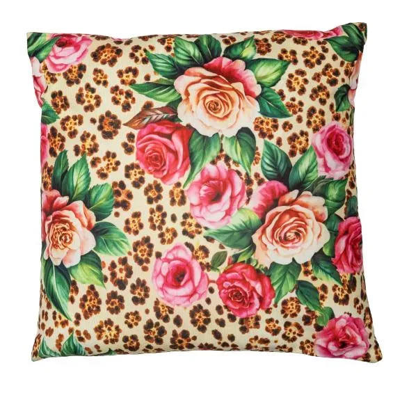 LED-Kissen Rose & Leo 40x40cm