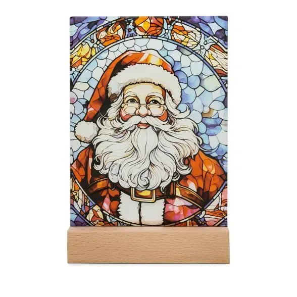 Glasaufsteller Weihnachtsmann