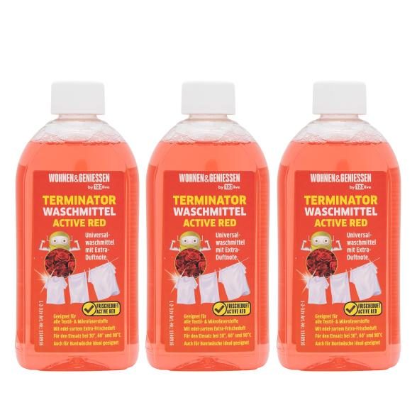 W&G 3x500ml Waschmittel Active Red