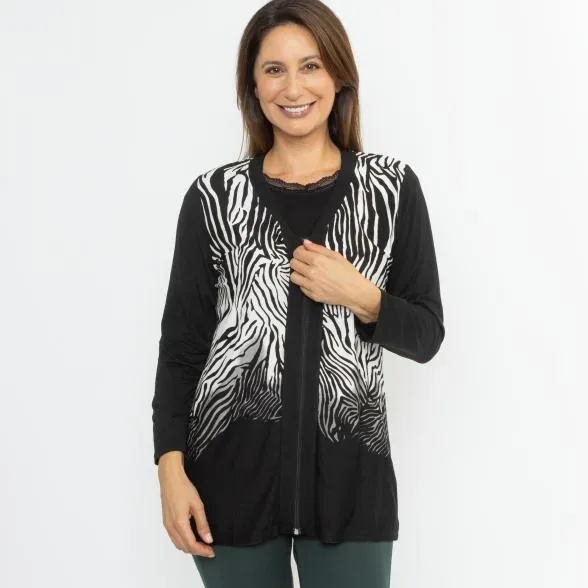 MILANO Design Damen-Shirtjacke multicolor