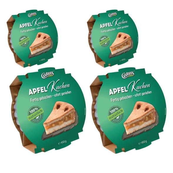 Cakees Apfelkuchen 4x 450g