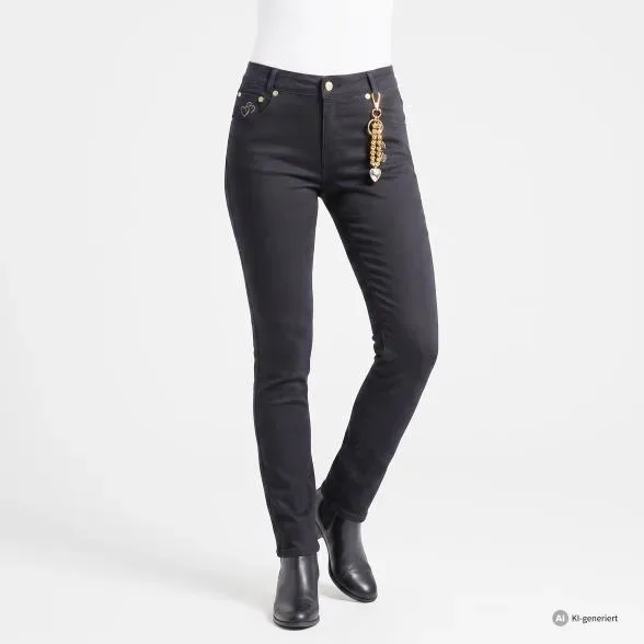 Zauberhose 'Miracle Shape' Regular Fit schwarz