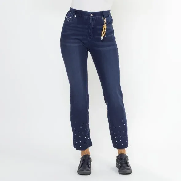 Zauberhose 'Miracle Shape' Regular Fit mittelblau