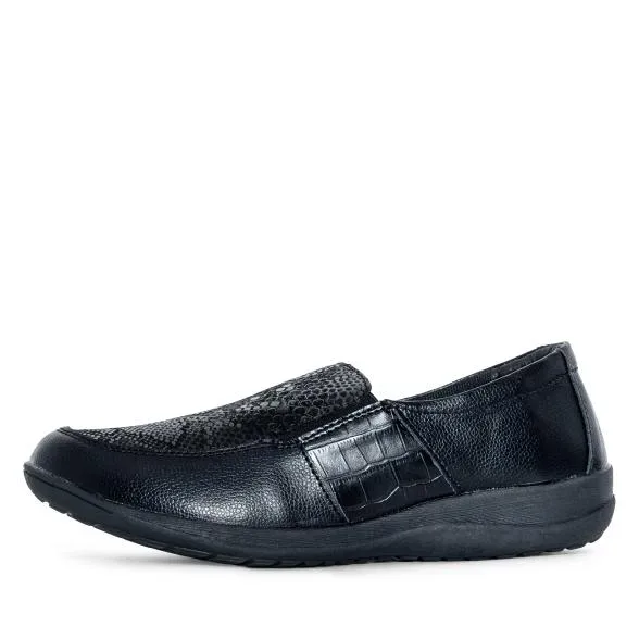 TOPWAY COMFORT Damenslipper schwarz