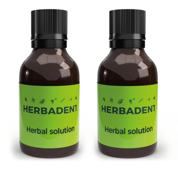 HERBADENT Kräuterlösung 2x25 ml